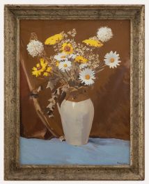 Douglas G. Burrage - 20th Century Gouache, Meadow Flowers