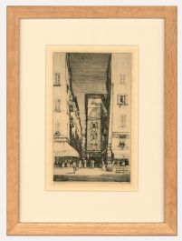Louis Conrad Rosenberg (1890-1983) - Framed Drypoint, Rue Du Pont Vieux, Nice