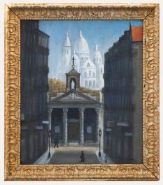 Framed Early 20th Century Oil - Rue Laffitte