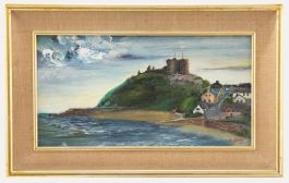 M. Grier - 20th Century Oil, Castle on a Hill