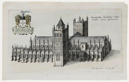 Daniel King after Richard Newcourt - 17th Century Etching, Exeter Cathedral