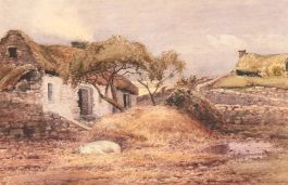 Frederick Tucker (1860-1935) - Late 19th Century Watercolour, Bedded Down