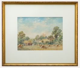 S. McKinley (b.1920) - Mid 20th Century Watercolour, Harvest Time