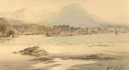 Thomas Swift Hutton (1865-1935) - 20th Century Watercolour, Castle & Port