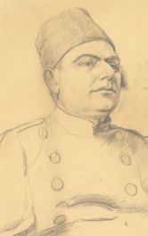 Ernest Proctor (1886-1935) - Graphite Drawing, Sketch of a Man in Uniform
