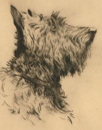 Herbert Cutner (1881-1969) - Mid 20th Century Etching, Portrait of Flossie