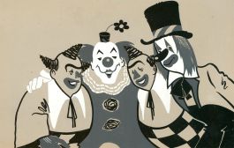 Joyce Hargreaves - 20th Century Gouache, An Alley of Clowns