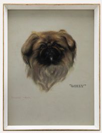 Framed 20th Century Pastel - Portrait of Golly
