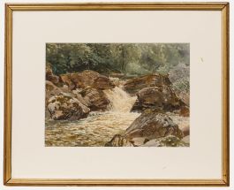 Harold Sutton Palmer RBA RI (1854-1933) - Framed Watercolour, White Water