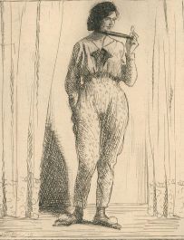 Herbert Cutner (1881-1969) - Early 20th Century Etching, Slapstick Performer