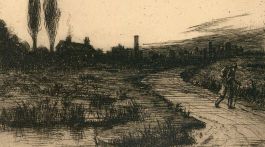 Herbert Cutner (1881-1969) - Early 20th Century Etching, Walking the Lane