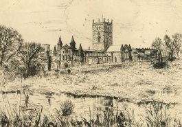 Herbert Cutner (1881-1969) - Mid 20th Century Etching, St David's Pembroke