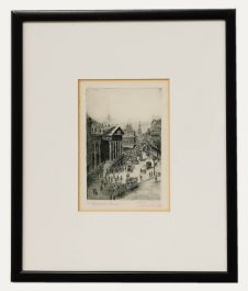 Nicol Laidlaw RA (1886-1929) - Framed Etching, The Mansion House