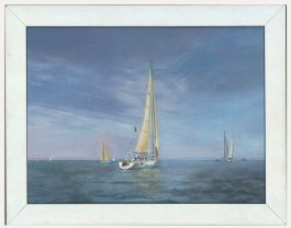 Valarie Reid - Framed Contemporary Oil, The Stelmar