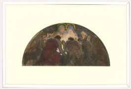 Jean Dulac (1902-1968) - 1937 Pastel, L’adoration des Bergers