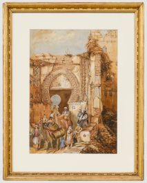 After David Roberts - Framed Late 19th Century Watercolour, The Gate of Marshan