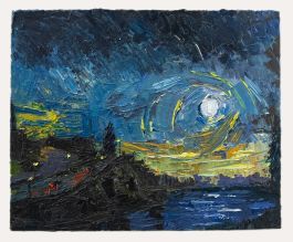 Daniel Nichols - Contemporary Oil, Lerwick At Night