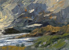 Daniel Nichols - Contemporary Oil, Storm Over the Loch