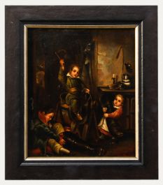 George Osterwald (1803-1884) - Framed Mid 19th Century Oil, The Tack Room