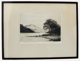 William Renison (1893-1938) - Framed Early 20th Century Etching, Loch Katrine