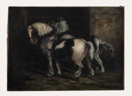 19th Century Oil - Pit Ponies