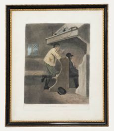 Syer after Morland, - Early 20th Century Mezzotint, Alehouse Kitchen