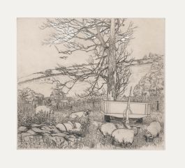 N.B.W - Mid 20th Century Etching, Truckwell Farm