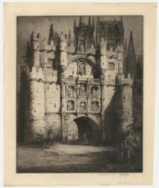 Andrew Fairbairn Affleck (1874-1935) - Etching, Arco de Santa Maria