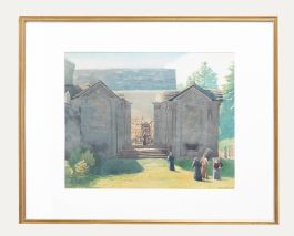 Edward Pryne - 1928 Watercolour, The Convent Grounds
