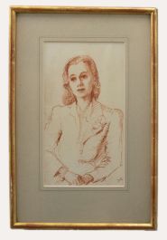 D. A.  - Early 20th Century Sanguine, A Smartly Dressed Woman