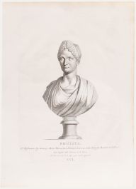 Zanetti's Ancient Statues - 18th Century Engraving, Domizia Longina