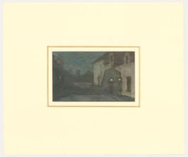 Henry Boddington (1849-1925) - 1904 Watercolour, Cottages at Night
