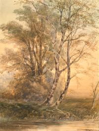 Early 20th Century Watercolour - Brook at Dawn