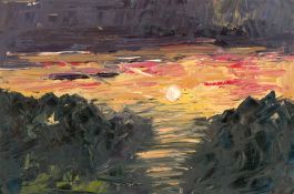 Daniel Nichols - Contemporary Oil, Sunset in North Wales