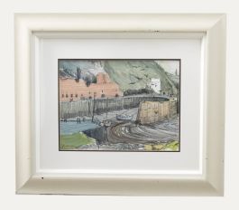 Martin Podd (b.1930) - Framed Contemporary Watercolour, Porthgain