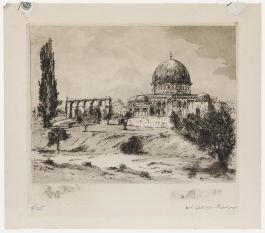 Frederick Halpern (b.1909) - Mid 20th Century Etching, Dome of the Rock