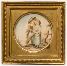 19th Century Watercolour - Sharing Beets