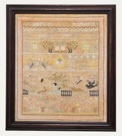 Elsie Ellen Baker  - 1915 Embroidery, Floral Sampler
