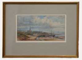 Late 19th Century Watercolour - St Mary's on the Snettisham Wash