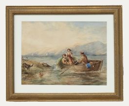 19th Century Watercolour - A Day on the Water