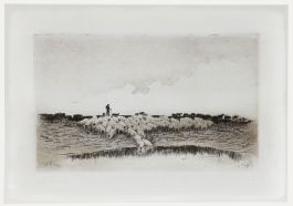Mid 20th Century Etching - The Flock
