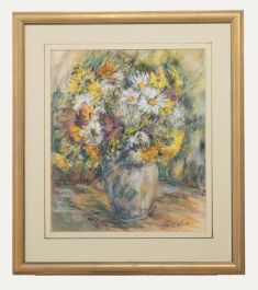 Glo Williams (b.1940) - Contemporary Pastel, Bouquet of Flowers
