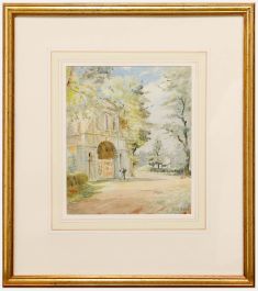 Alfred Henry Hart (1866-1953) - Framed Watercolour, Admiring Old Temple Bar