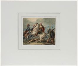 Charles Warren (1767-1823) - 1818 Watercolour, In the Midst of Battle