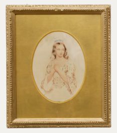 Attrib.Alfred Edward Chalon (1780-1860) - 19th Century Watercolour, Regal Beauty