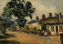 Late 19th Century Watercolour - A Quaint Little Village