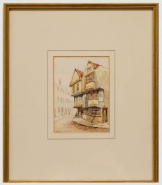 Ernest Parkman (1856-1921) - Framed Watercolour, Lewins Mead Lane