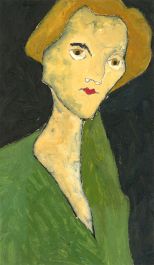 Ben Carrivick - Contemporary Oil, Woman in Green
