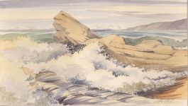 Geoffrey Plant (1939-2000) - 20th Century Watercolour, Crashing Waves