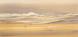 Geoffrey Plant (1939-2000) - 20th Century Watercolour, Sunset Reflections